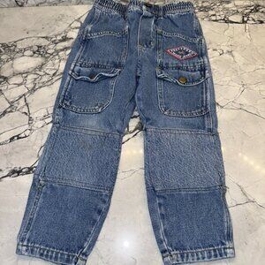 Gitano Vintage Kids Toddler 2T Preferred Work Jeans Patched Knees